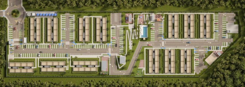 Planta da tipologia Implantação