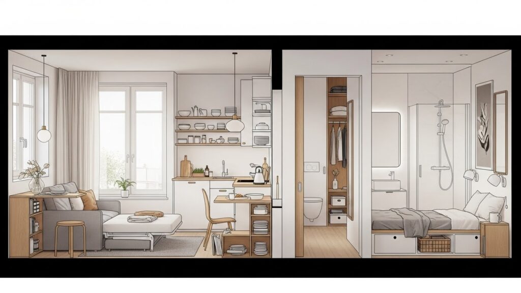 Como transformar 40m² em um lar funcional e espaçoso